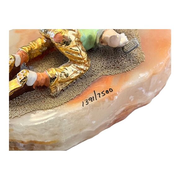 VTG Signed Numbered Ron Lee GOLFING CLOWN FIGURINE Putting Green Limited Edition - Picture 3 of 9